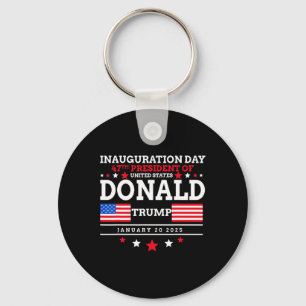 Donald Trump Won 2024 Election Inauguration Men Wo Keychain
