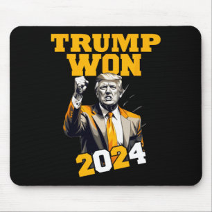Donald Trump Won 2024 Election Inauguration Men Wo Mouse Pad