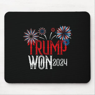 Donald Trump Won 2024 Election Inauguration Men Wo Mouse Pad
