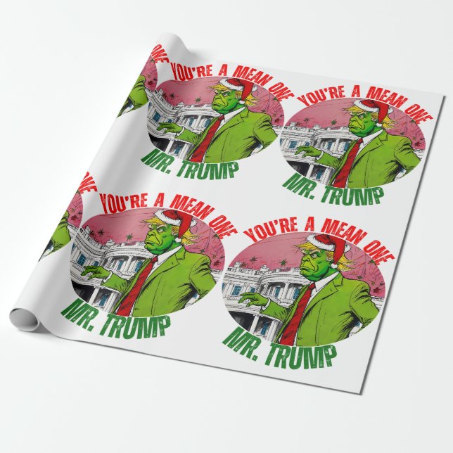 DONALD TRUMP  WRAPPING PAPER (Unrolled)