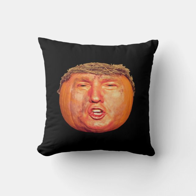 Donald Trumpkin Classic Throw Pillow (Front)