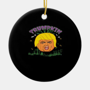 Donald Trumpkin Make Halloween Great Again Adult T Ceramic Ornament
