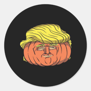 Donald Trumpkin  Pumpking Classic Round Sticker