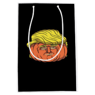 Donald Trumpkin  Pumpking Medium Gift Bag