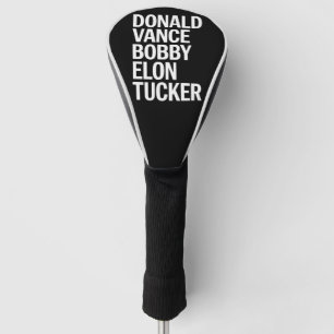 Donald Vance Bobby Elon & Tucker  Golf Head Cover