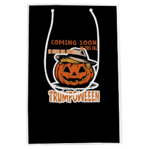 Donald's Trumpkin Pumpkin- Halloween Classic Medium Gift Bag