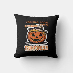 Donald's Trumpkin Pumpkin- Halloween Classic Throw Pillow