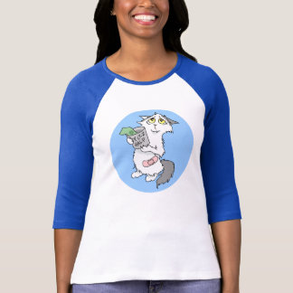 Donashun Cat (No Text) 3/4-sleeve Shirt