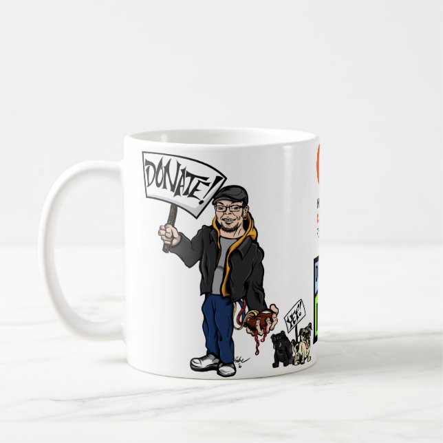 Donate Coffee Mug (Left)
