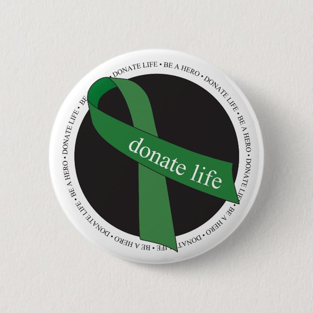Donate Life 2 Inch Round Button (Front)