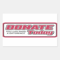 Donate you can make a difference today sticker
