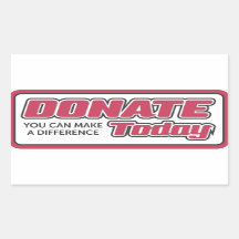Donate you can make a difference today sticker