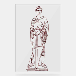 Donatello’s Saint George - Renaissance Sculpture Acrylic Sign