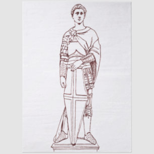 Donatello’s Saint George - Renaissance Sculpture Tissue Paper