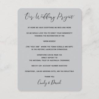 Donation Card - Romantic Forest