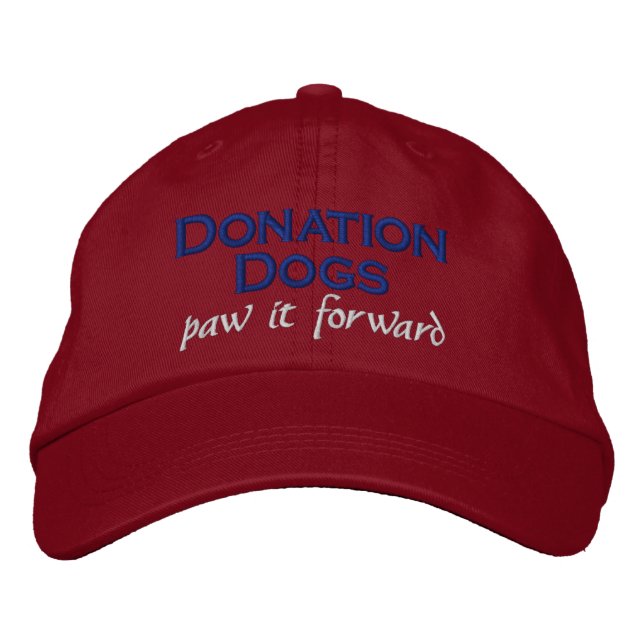 Donation Dogs (paw it forward) Hat Red (Front)