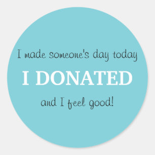 Donation Sticker