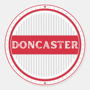 Doncaster City Pride Emblem – English Identity Classic Round Sticker