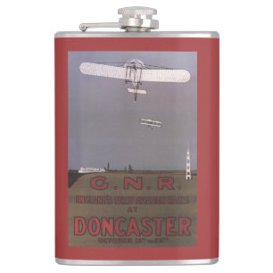 Doncaster, England - First Aviation Races Hip Flask