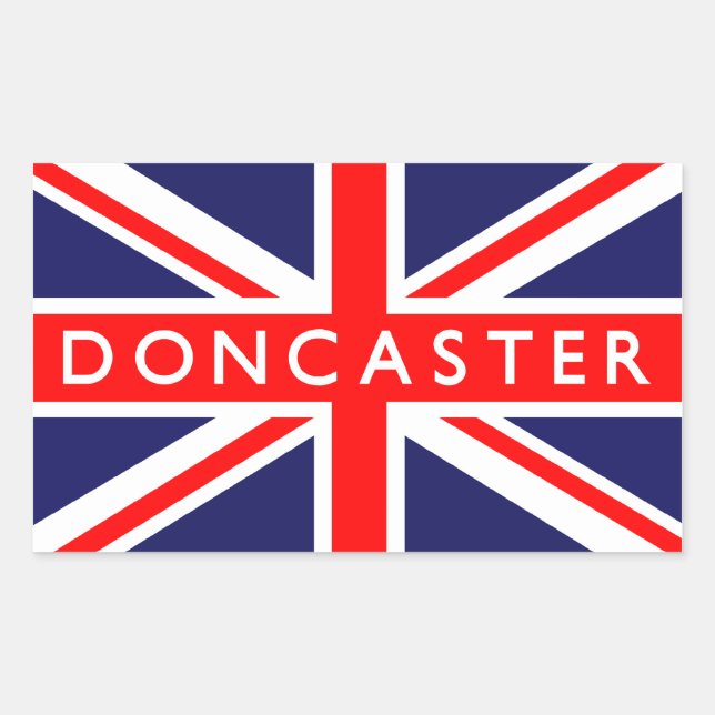 Doncaster UK Flag Sticker (Front)