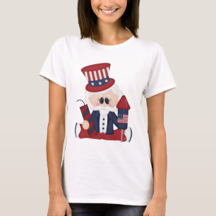 D'Oncle Sam du quatrième T-shirt de vacances