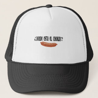 donde est el chorizo.png trucker hat