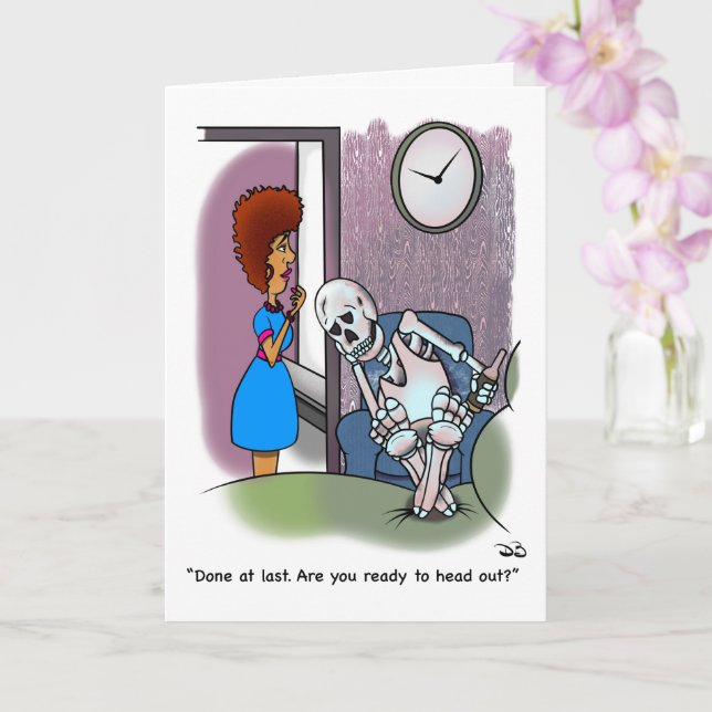 Done At Last Greeting Card (Orchid)