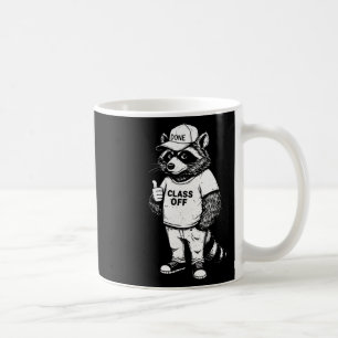 Done Cl Off Funny Raccoon Graduation For Student T Coffee Mug