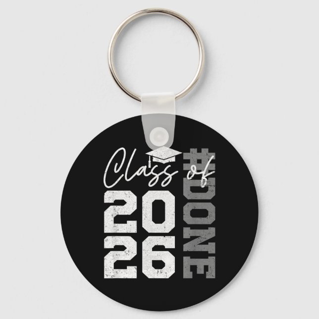Done Class of 2026 Graduate Funny 2026 Graduation Keychain (Front)