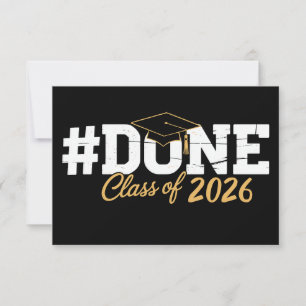 Done Class Of 2026 Graduation 26 Proud Graduate Announcement