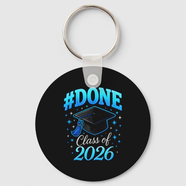 #done class of 2026 - senior graduation coquette  keychain (Front)