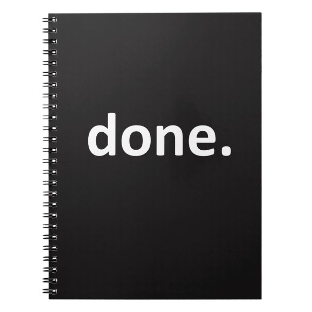 Done Notebook (Front)