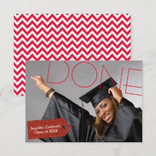Done Photo - 3x5 Graduation Announcement