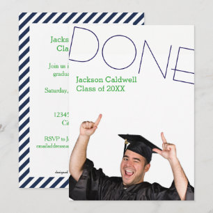 Done Photo Vertical - Graduation Party Invite