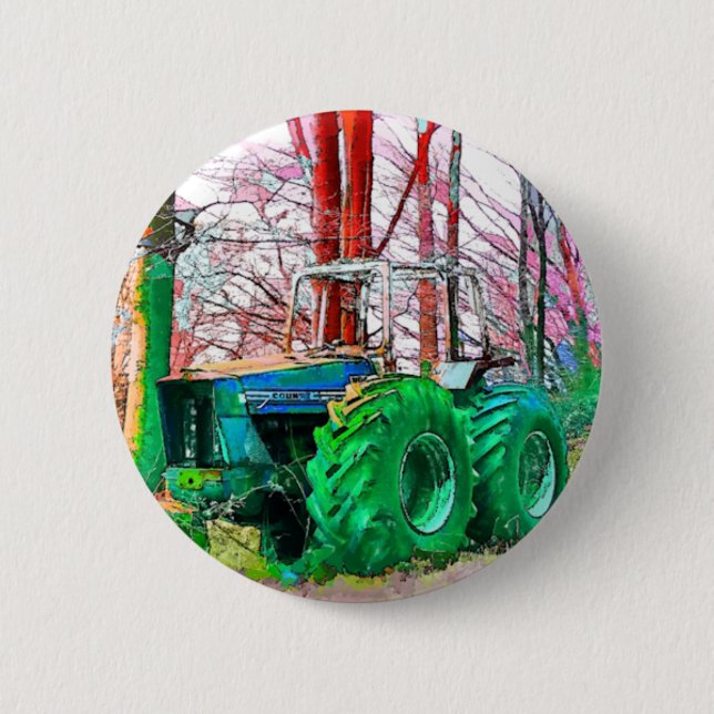 DONE PLOWING 2 INCH ROUND BUTTON (Front)