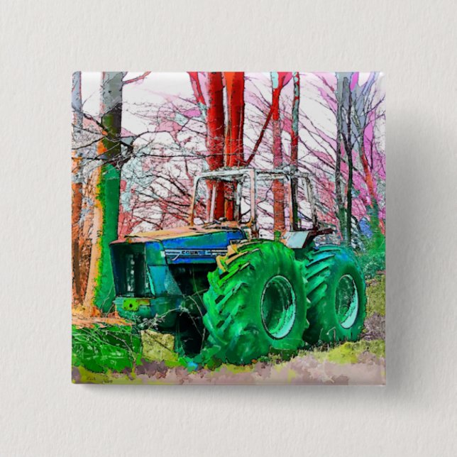 DONE PLOWING 2 INCH SQUARE BUTTON (Front)