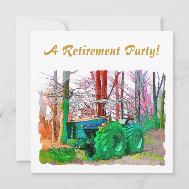 DONE PLOWING RETIREMENT INVITATION (Front)