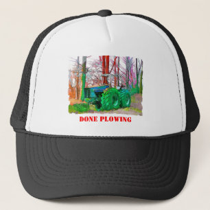 DONE PLOWING TRUCKER HAT