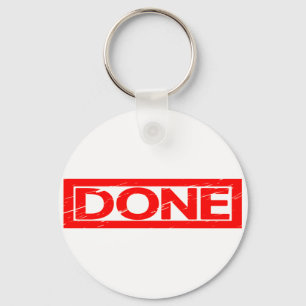 Done Stamp Keychain