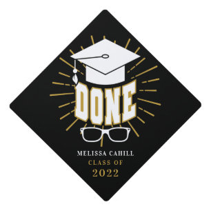 Done Student Grad Class of 2025 Graduation Cap Topper