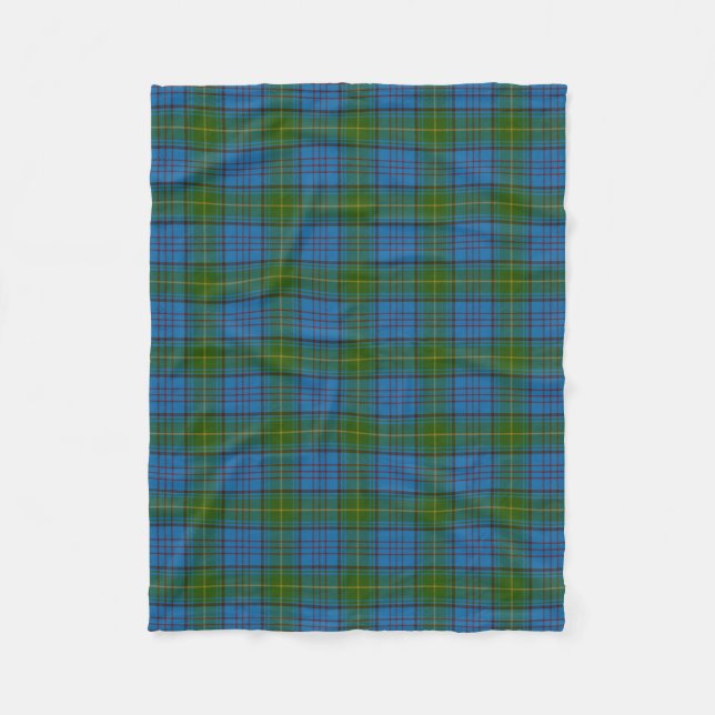Donegal County Irish Tartan Fleece Blanket (Front)