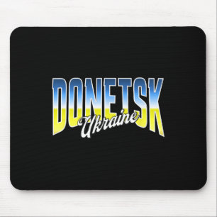 Donetsk Ukraine Patriotic Flag National Pride Mouse Pad