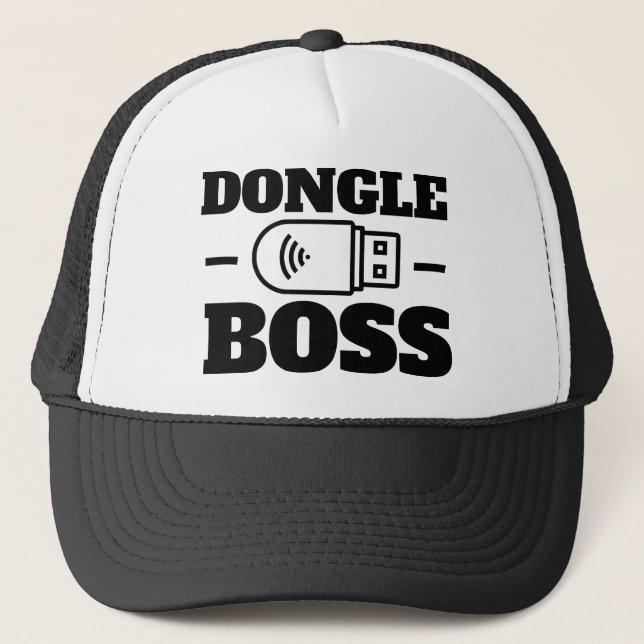 DONGLE BOSS TRUCKER HAT (Front)