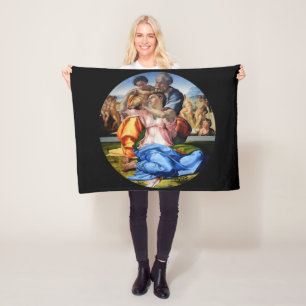 Doni Tondo, Doni Madona, Michelangelo, 1507 Fleece Blanket