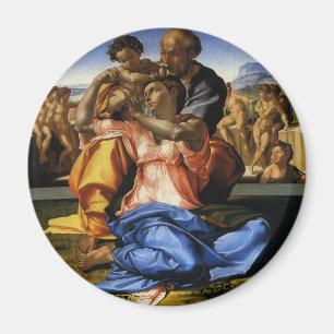 Doni Tondo or Doni Madonna by Michelangelo Magnet