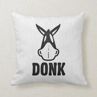 DONK - Black on White - Pillow
