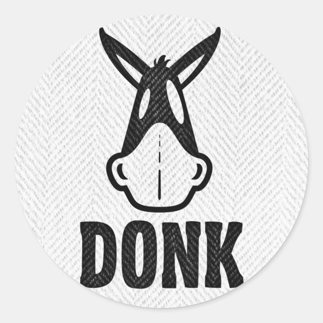 DONK - Black on White - Sticker Set (Front)