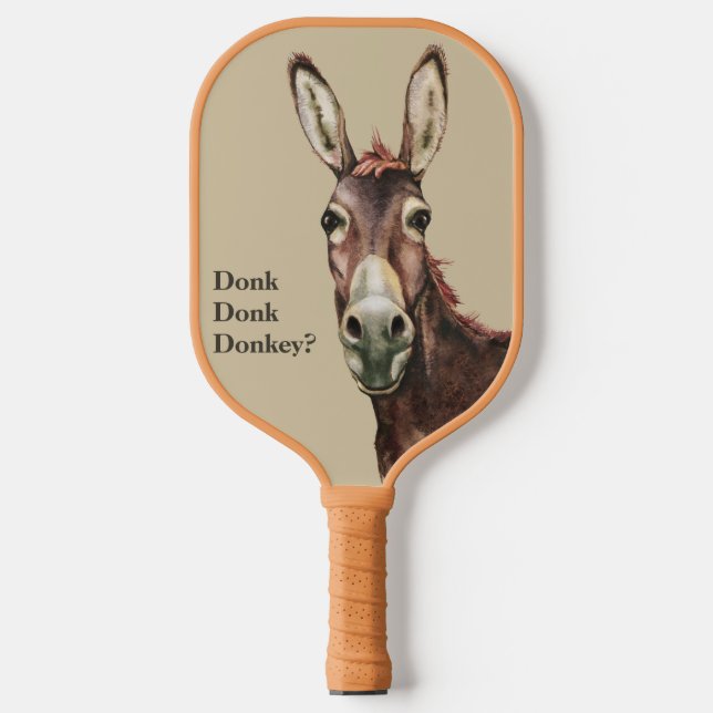 Donk Donk Donkey looking at you on your Pickleball Paddle (Front)