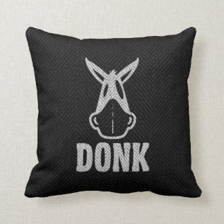 DONK - White on Black - Pillow