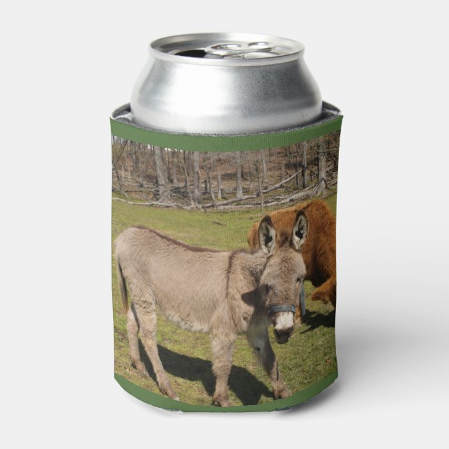 Donkey and Cow Can Cooler (Can Front)